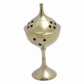 Brass Goblet Incense Burner image 0