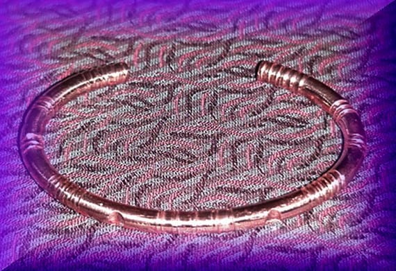 Plain End Copper Bracelet - standard thickness image 0
