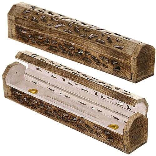 Wooden Compartment Holder with two cone holders image 0