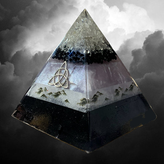 Wanderer Zen Mountain Orgone Pyramid - Shungite Activated image 0