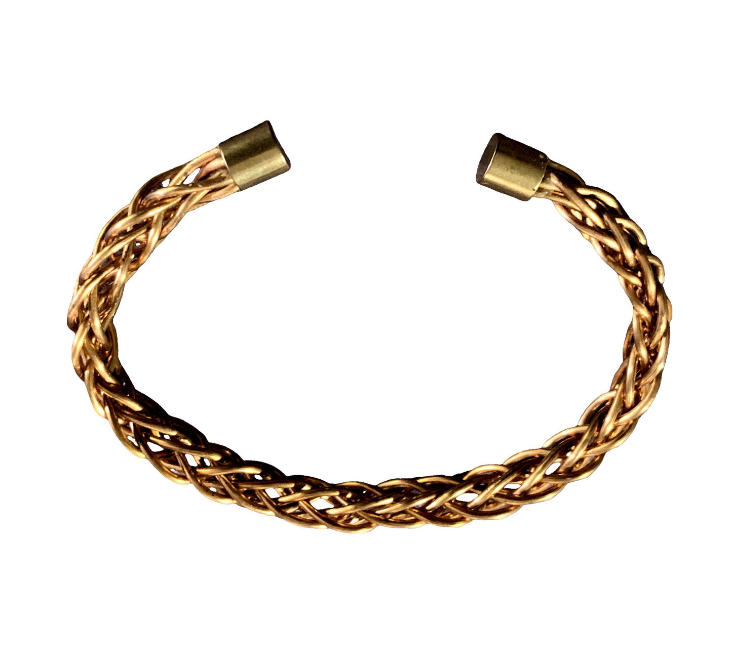 Solid Copper Cuff Bracelet - square knot (Copy) image 1