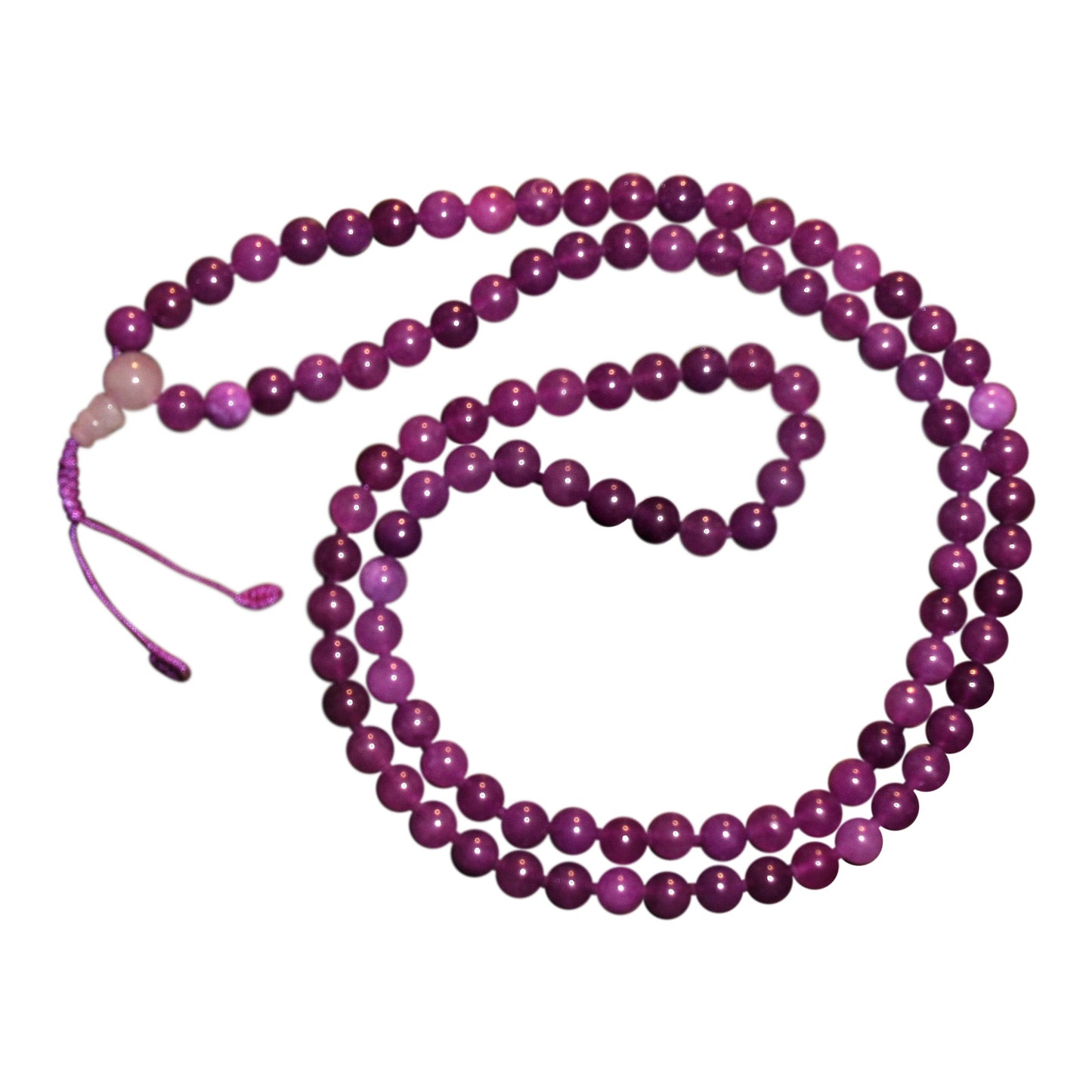Nepalese Lavender Jade Mala image 0