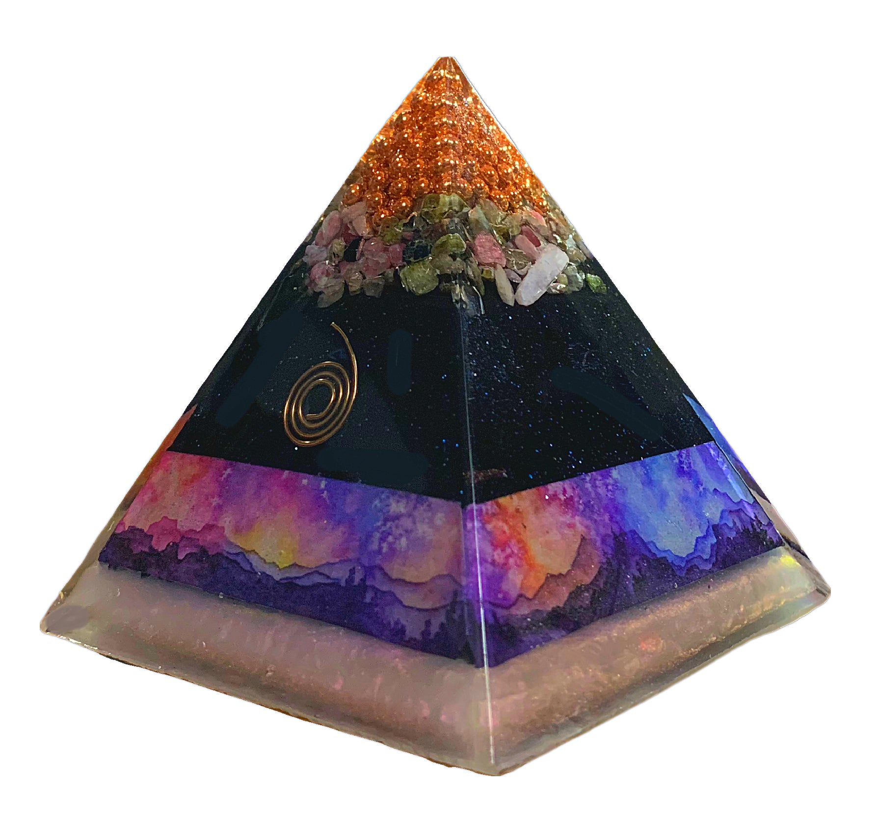 Wanderer Twilight Vision Orgone Pyramid - Shungite Activated image 3