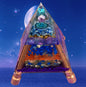 Ascension Orgone Energy Large Pyramid with copper legs adjustable to 10 feet for Home and Garden Protection
