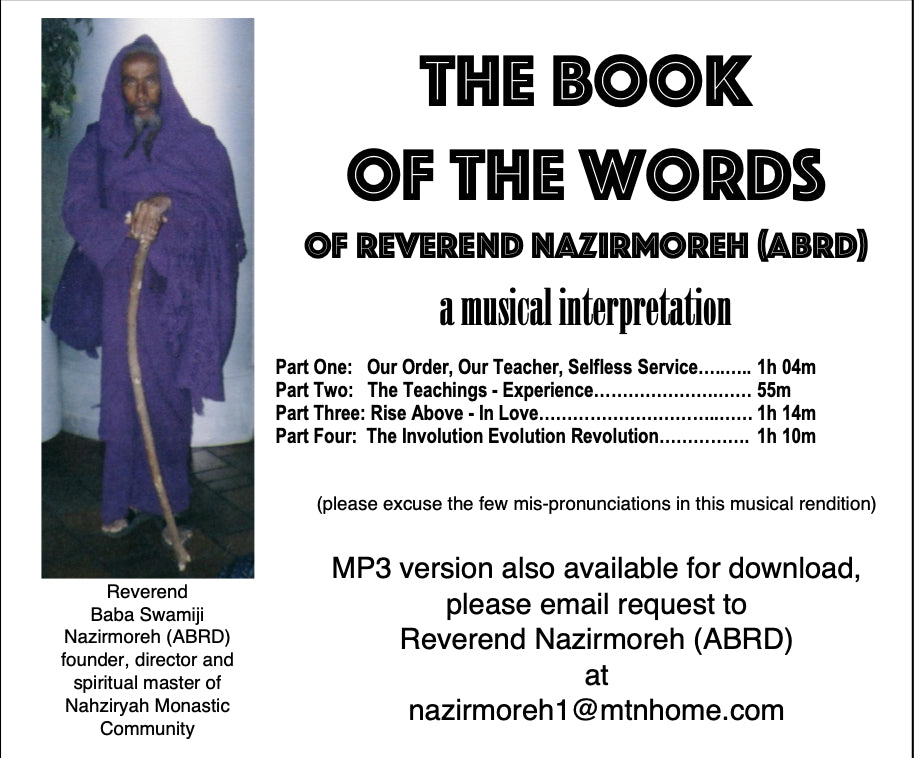 ~ The Book of the Words of Reverend Nazirmoreh (ABRD) ~ a musical image 0