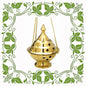Brass Hanging Incense Censer image 0