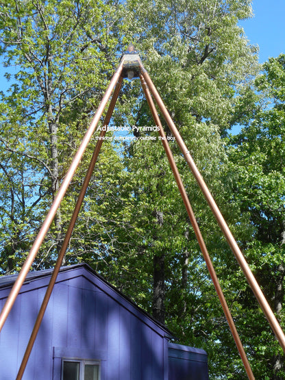 Purple Adjustable Orgone Pyramid #2 – up to 10 feet