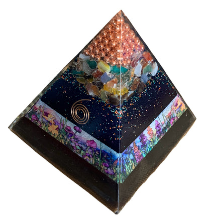Wanderer Rain of Blessings Orgone Pyramid - Shungite Activated image 3