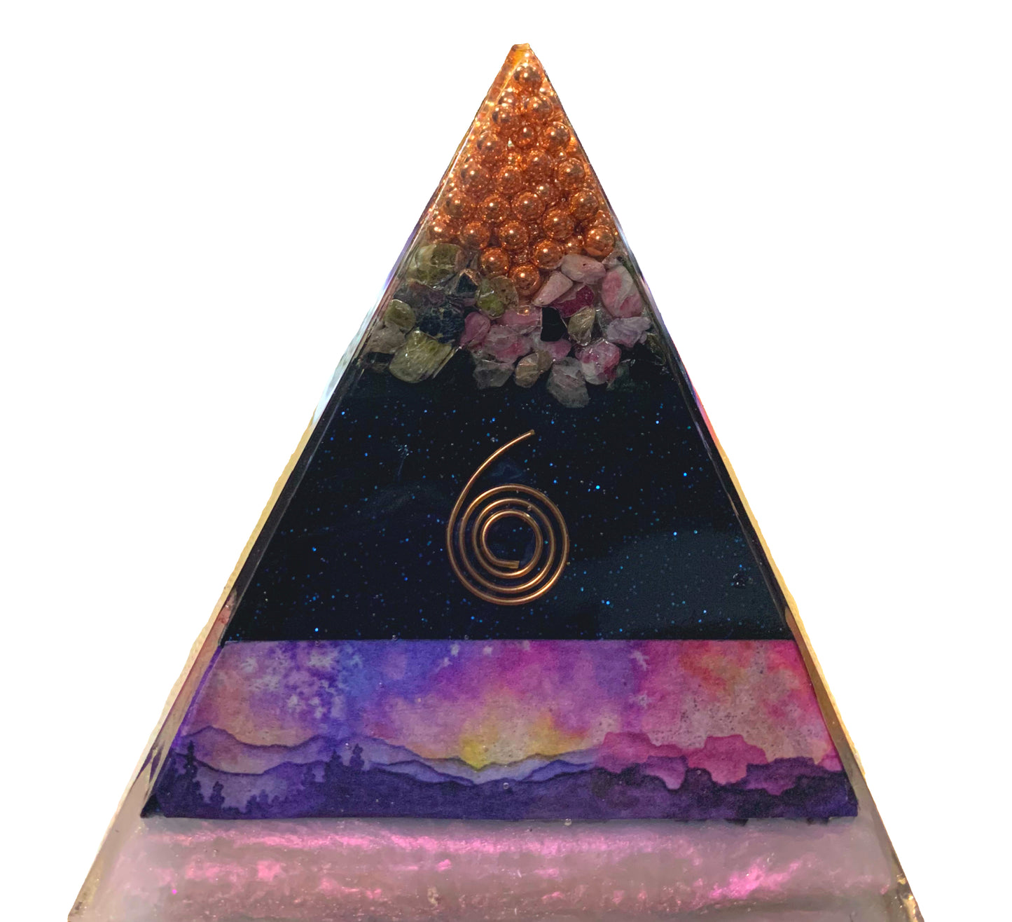 Wanderer Twilight Vision Orgone Pyramid - Shungite Activated image 1