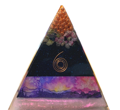 Wanderer Twilight Vision Orgone Pyramid - Shungite Activated image 1