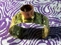 Abstract Brass and Copper Band Bracelet image 0