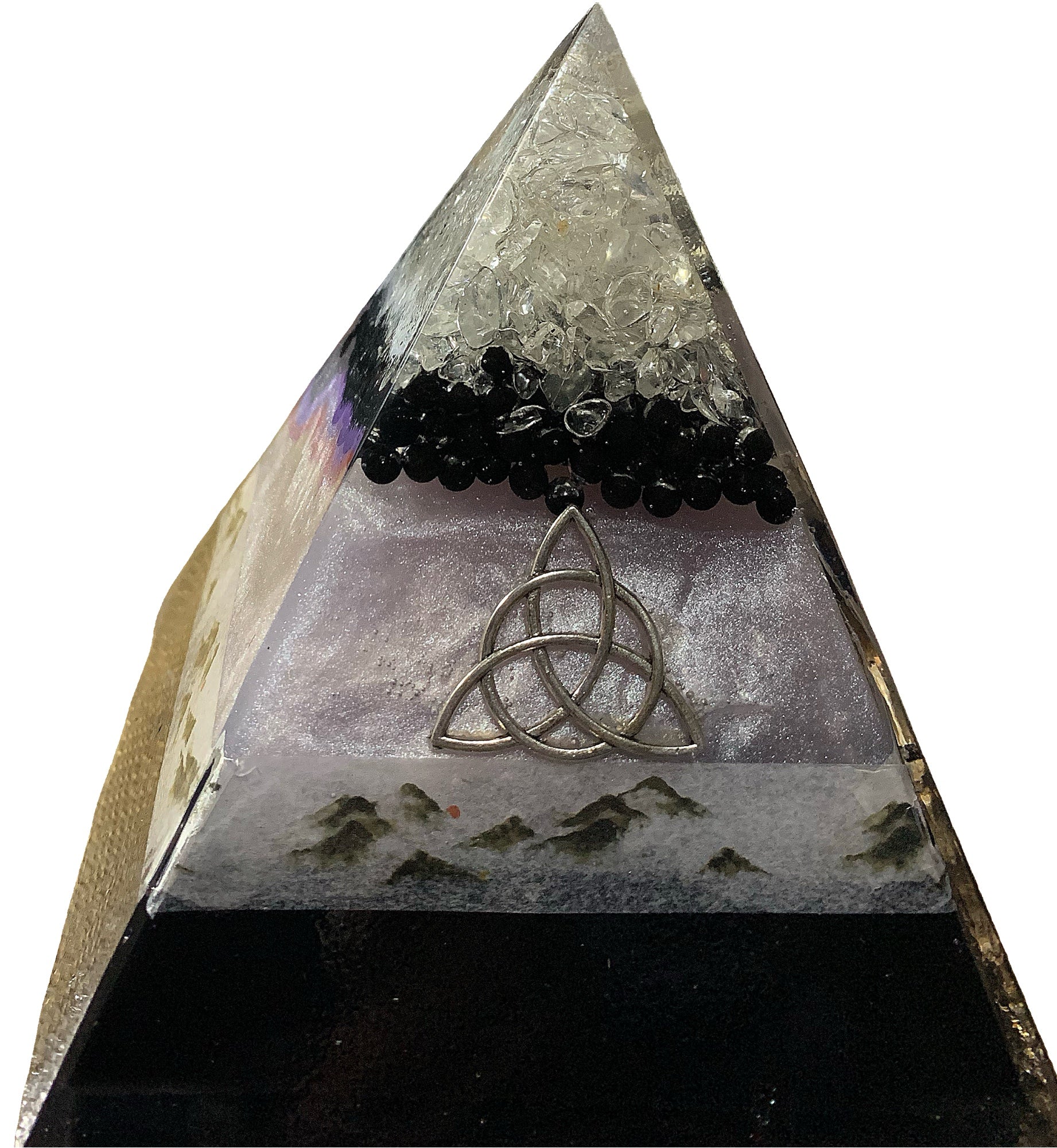 Wanderer Zen Mountain Orgone Pyramid - Shungite Activated image 1