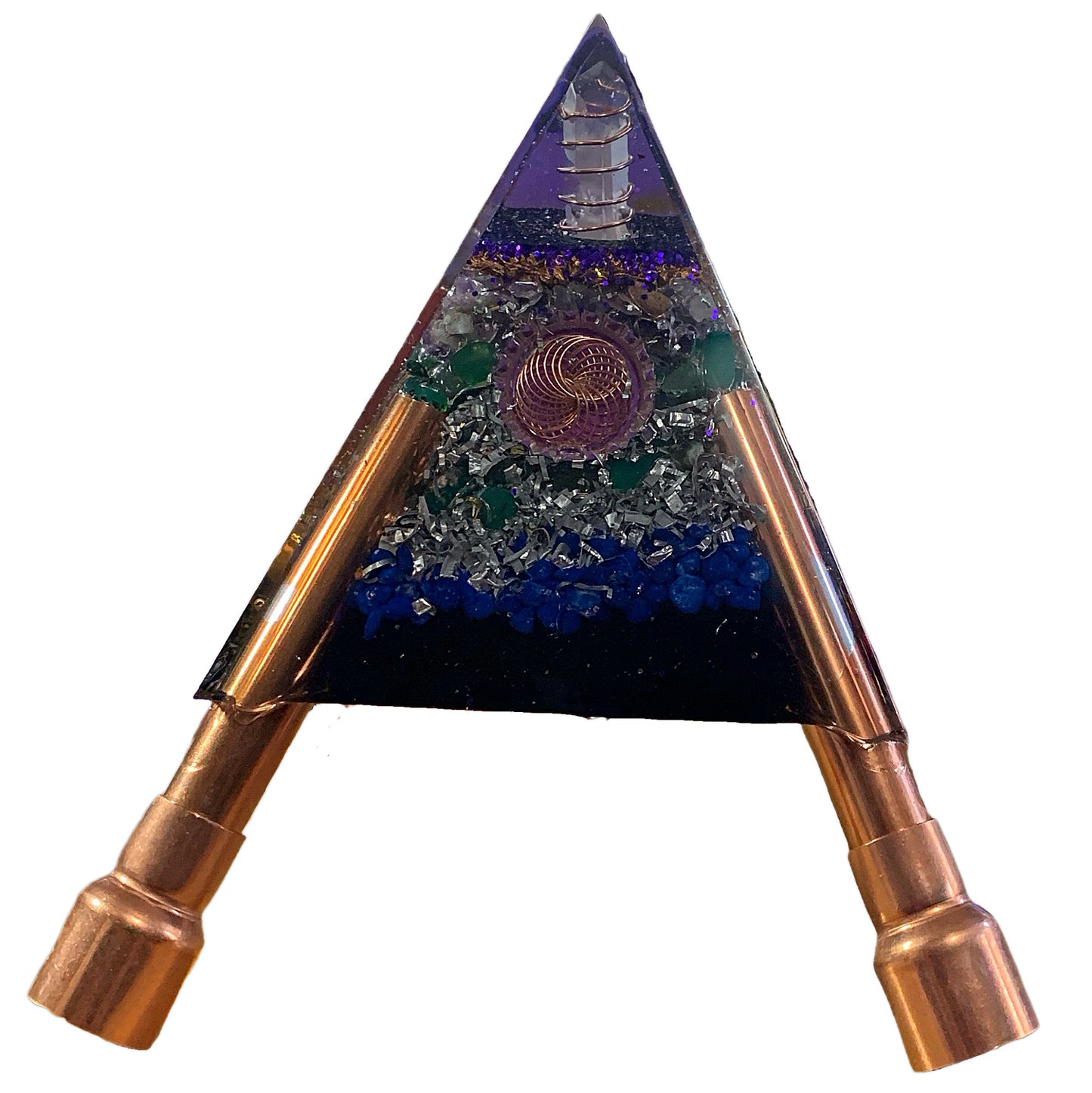 Purple Adjustable Orgone Pyramid #2 – up to 10 feet